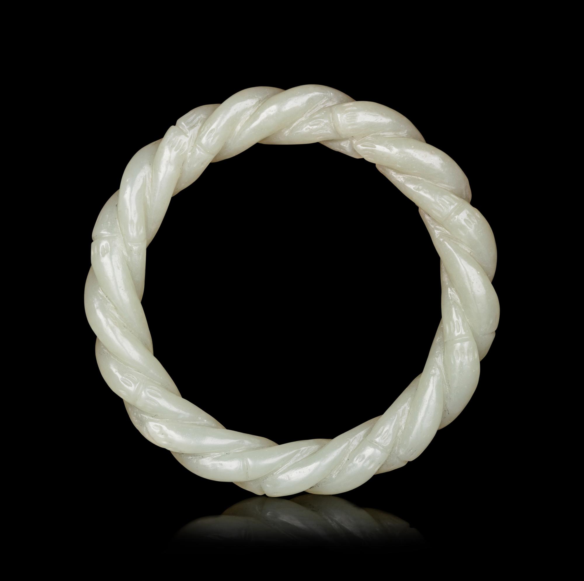 A Chinese Celadon Jade Bangle