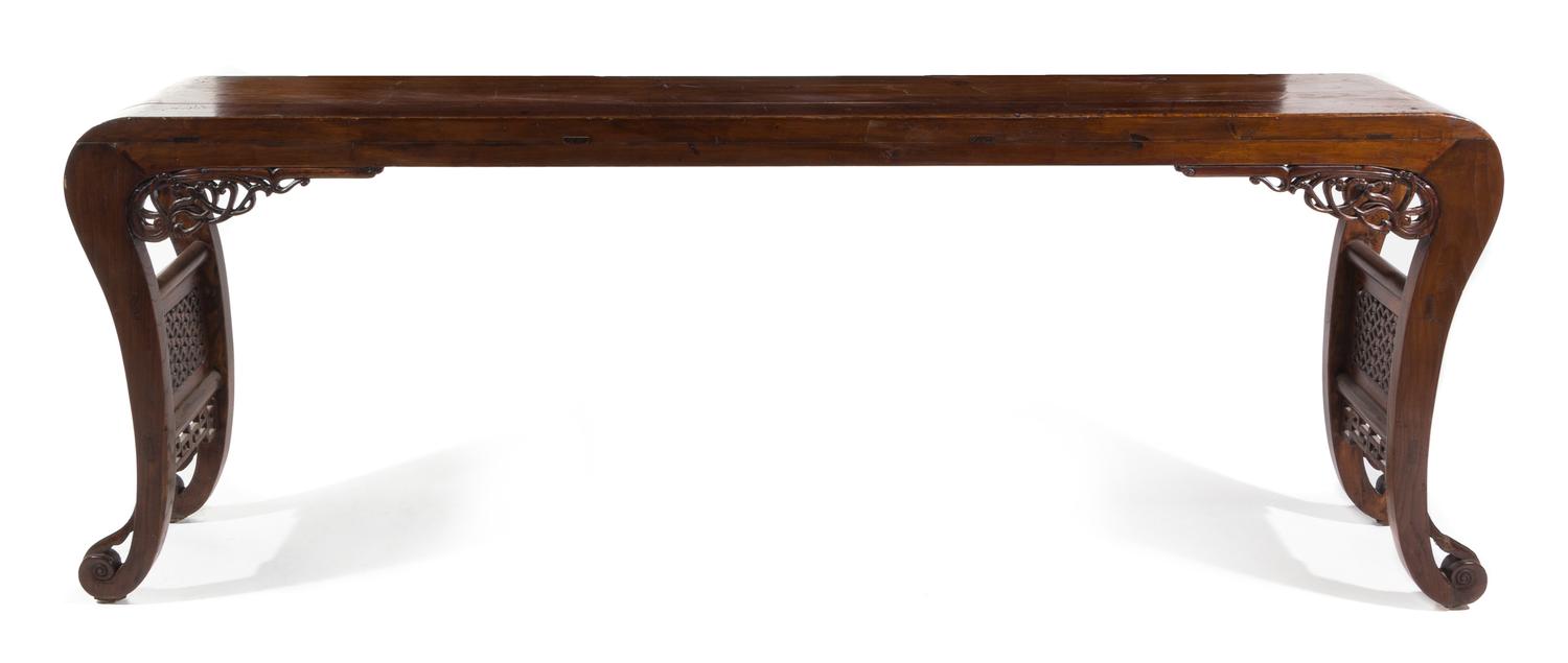 A Large Elmwood Altar Table — 19TH CENTURY