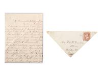 [INDIAN WARS]. CURIAL, Nathan W. (1822-1897). Letter archive of Nathan W. Curial, Co. A, 8th Minnesota Regiment, featuring content related to the Dakota War of 1862.