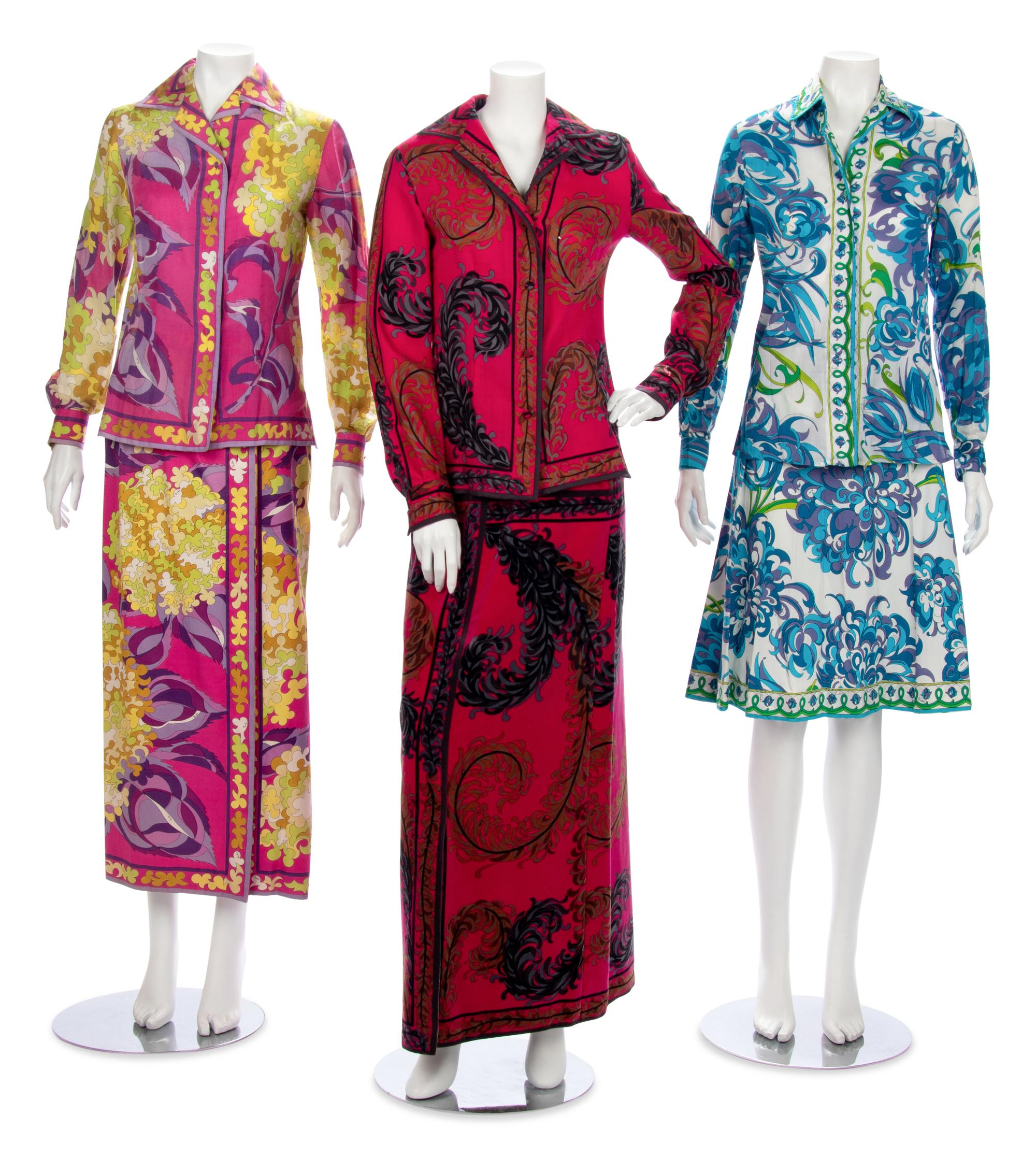 Three Vintage Emilio Pucci Ensembles, 1960-70s