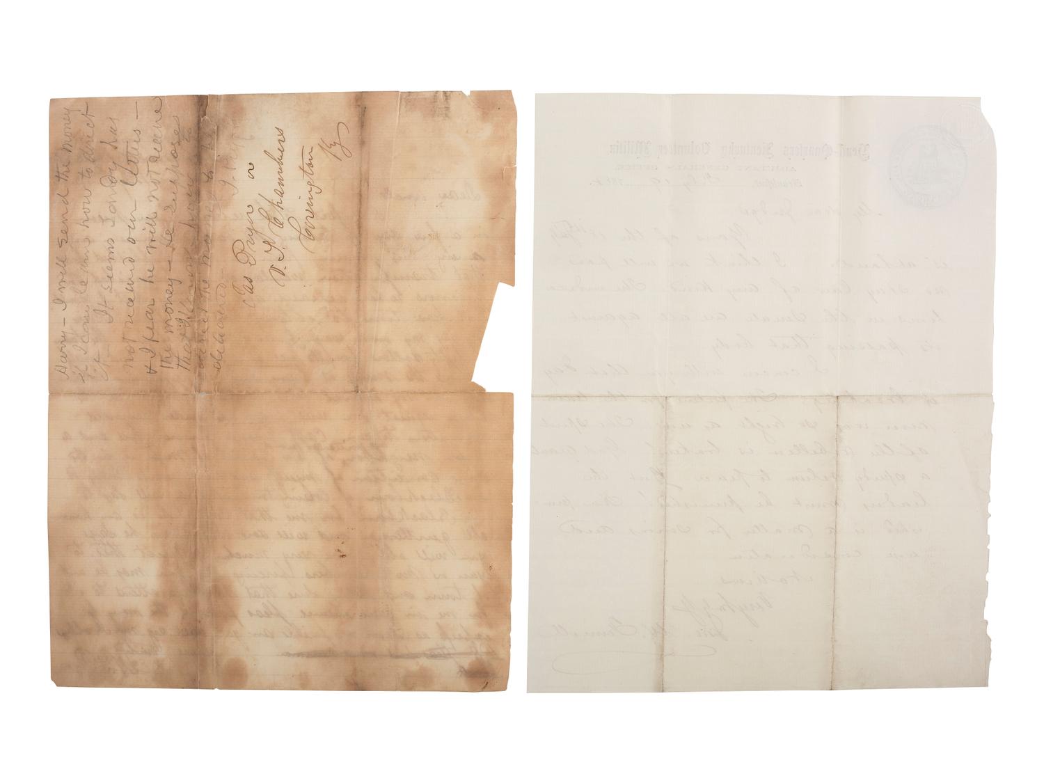 [CIVIL WAR]. Archive of 16 letters to Judge James Pryor, including some from Judge William S. Pryor.