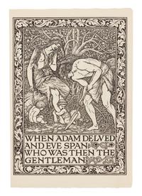 [KELMSCOTT PRESS]. When Adam Delved and Eve Span .... [Ancoats Brotherhood, 1894-5].