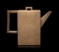 A Chinese Yixing Zisha Pottery Teapot