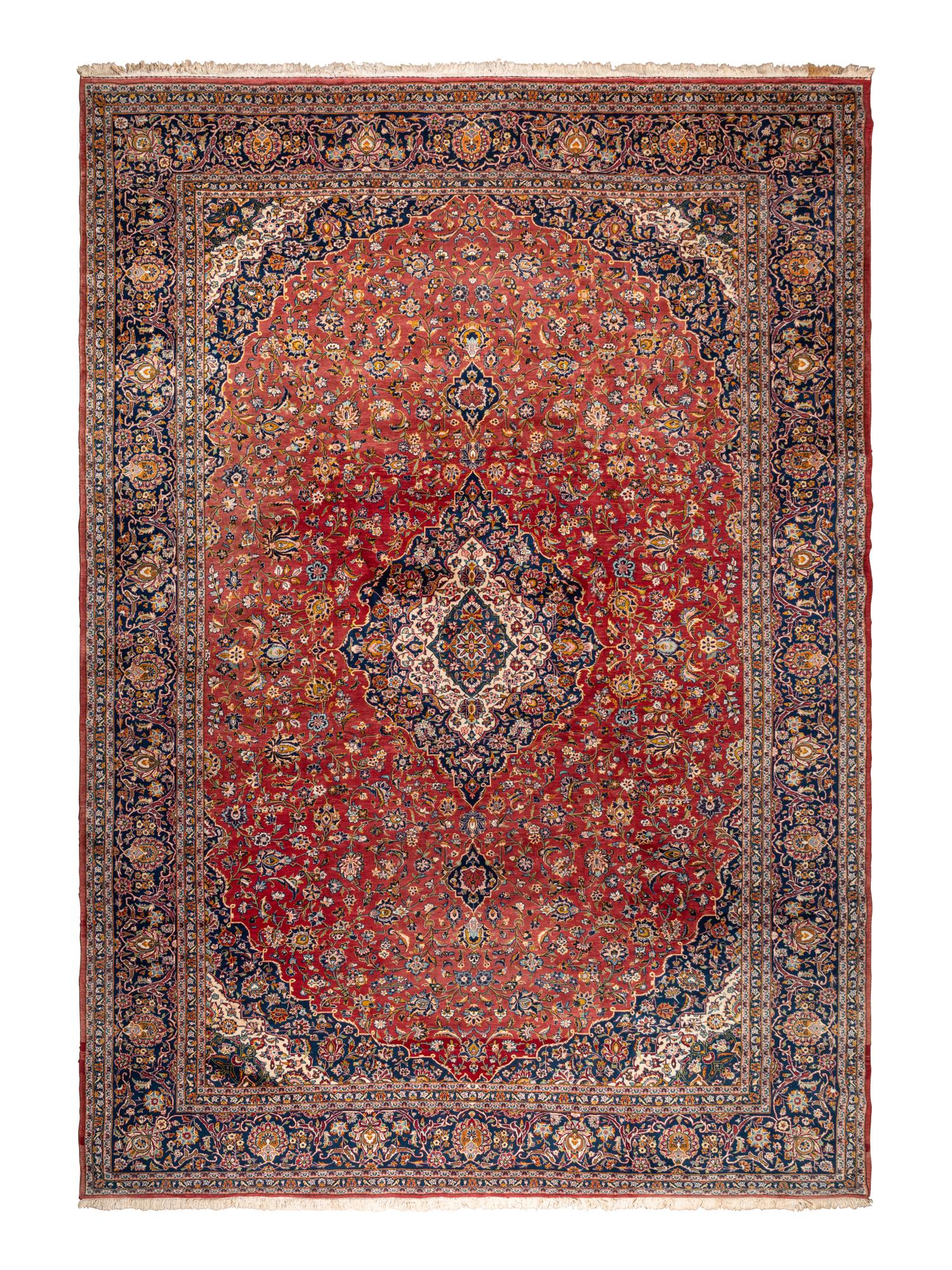 A Kashan Wool Rug