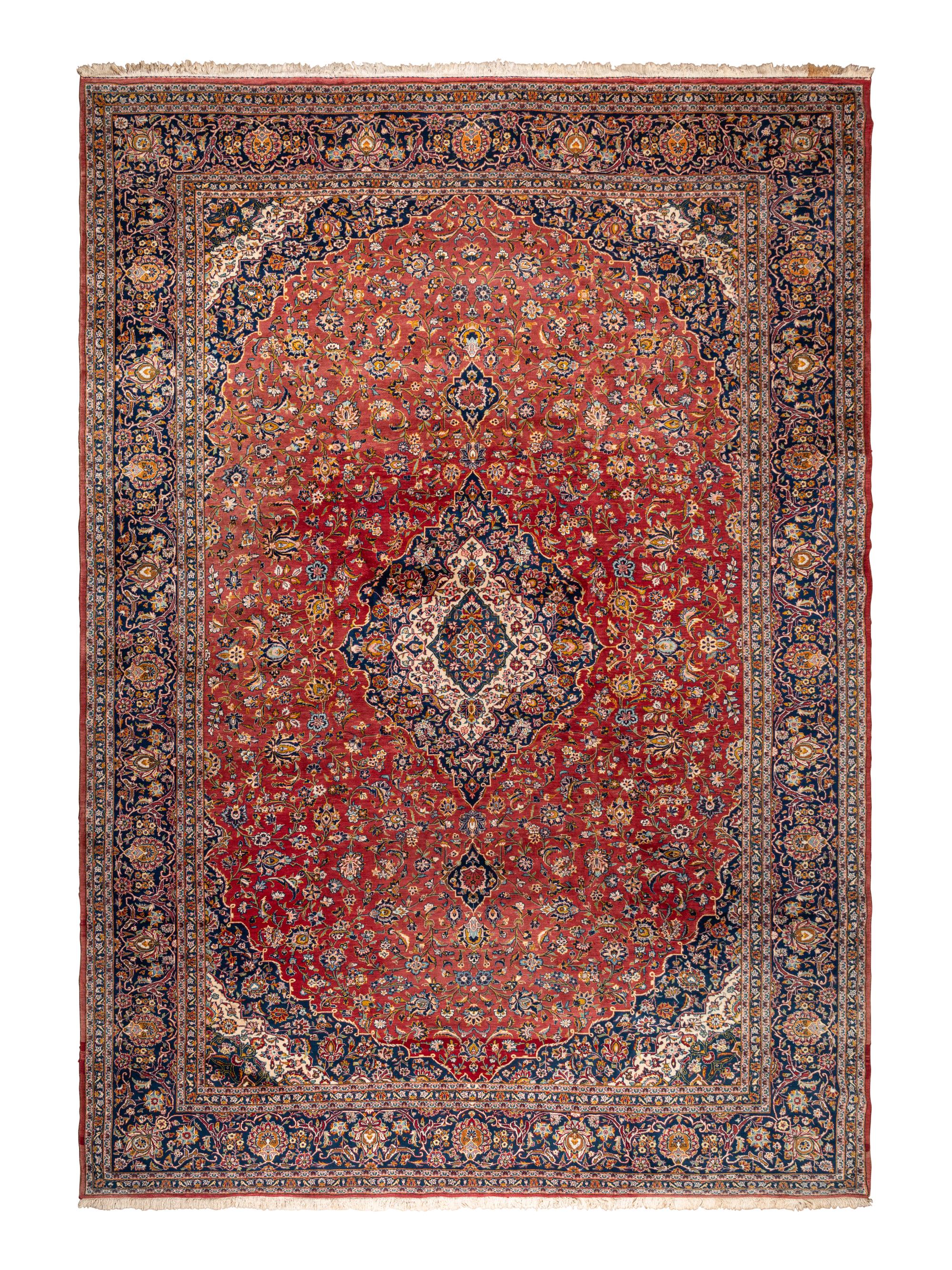A Kashan Wool Rug