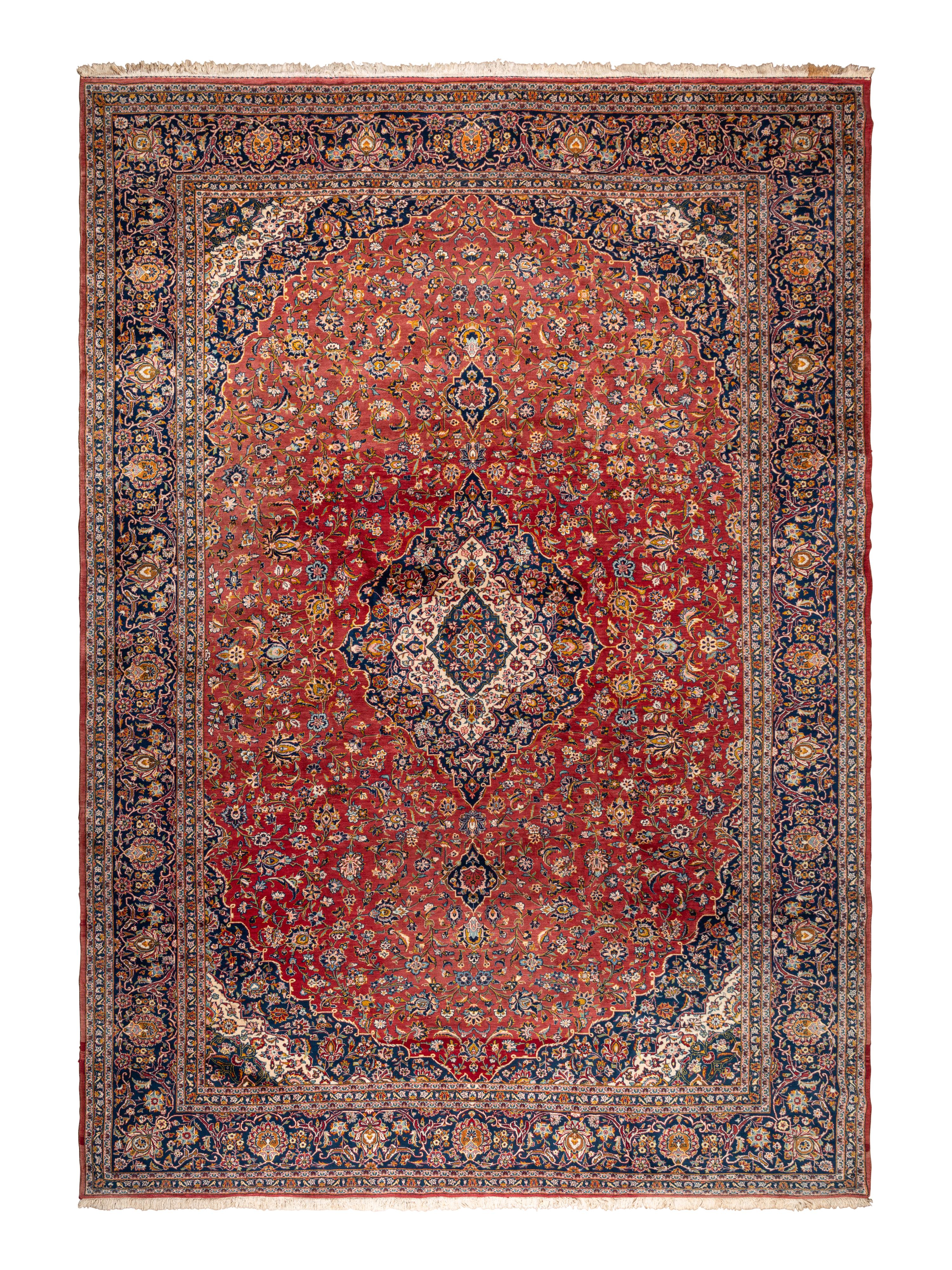 A Kashan Wool Rug