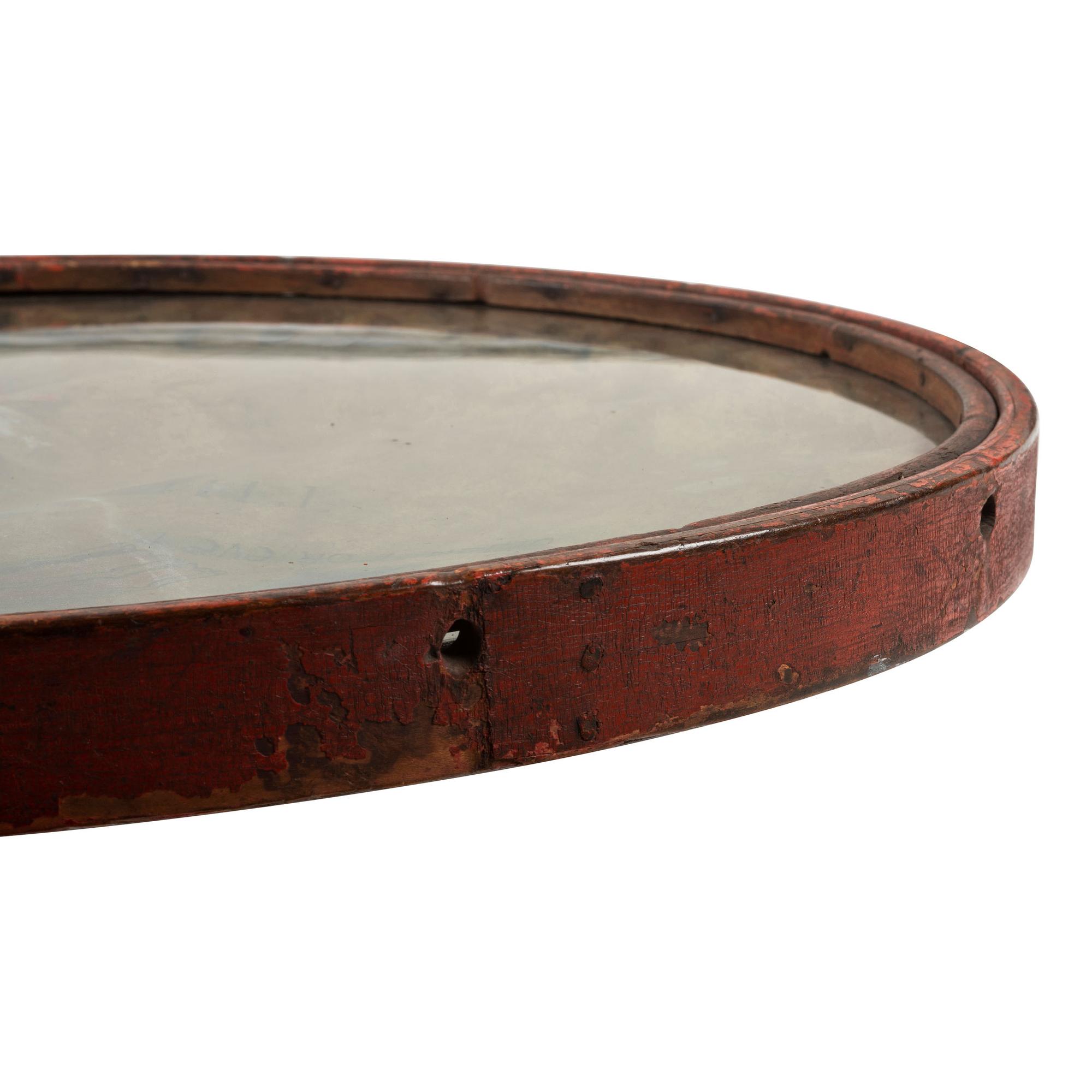 [POLITICS IN AMERICA] - [GRANT, Ulysses S. (1822-1885)]. Grant/Colfax folk art drum head created for the 1868 campaign.