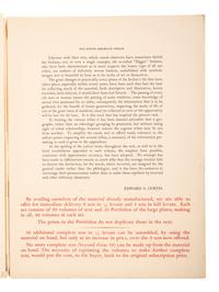 [NATIVE AMERICAN]. CURTIS, Edward (1868-1952). North American Indian Prospectus.