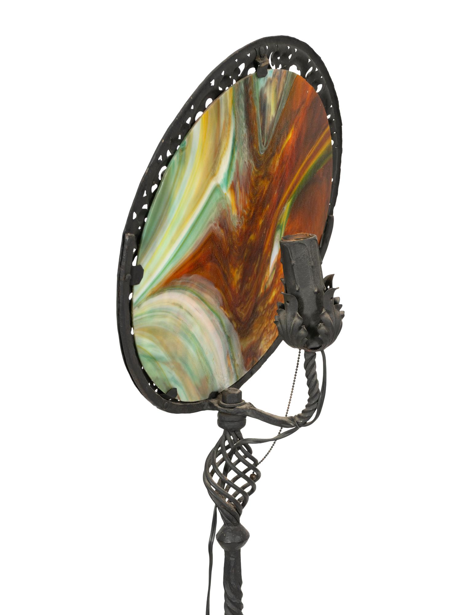 A Pair of Spanish Renaissance Style Wrought Iron Torchères