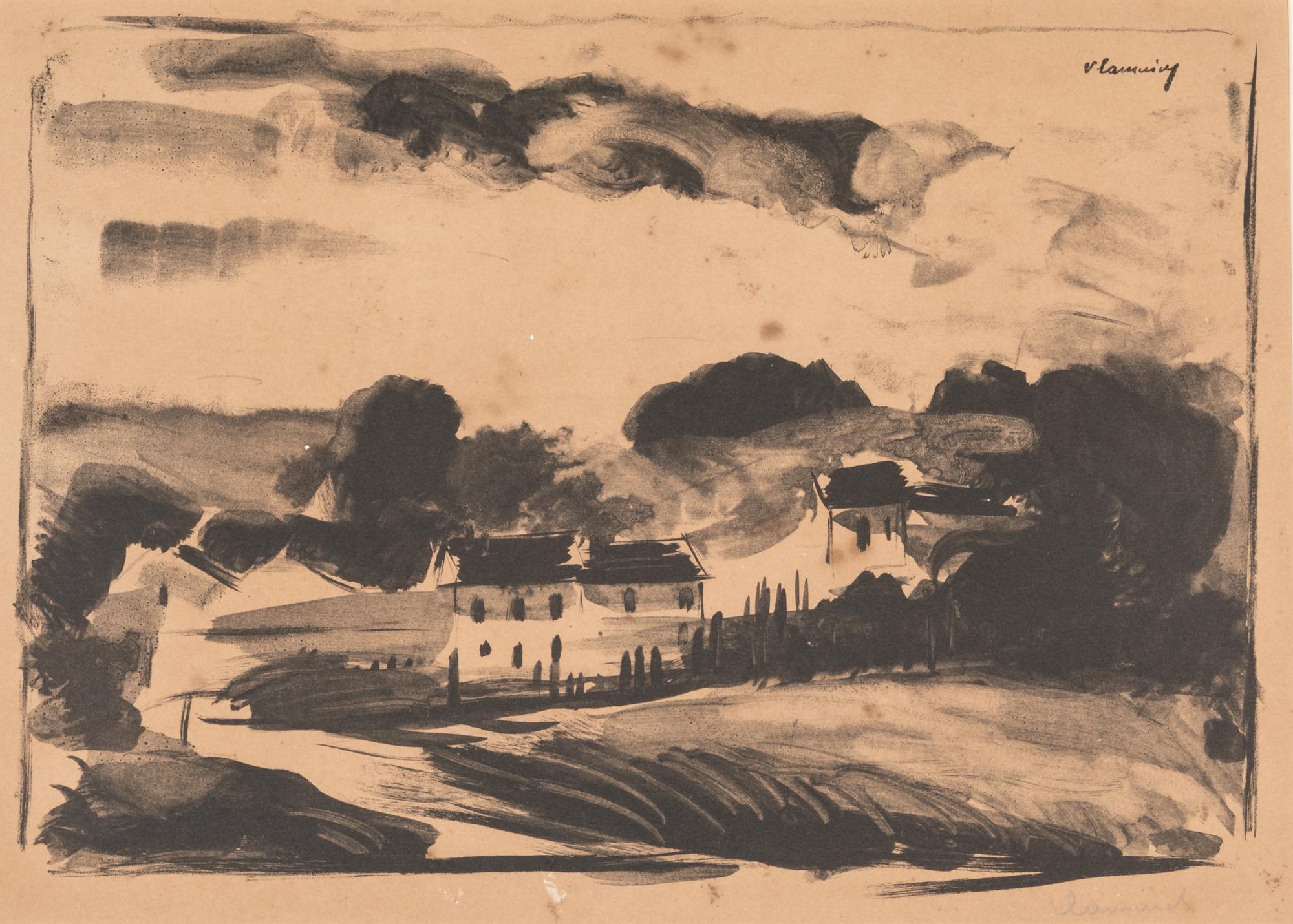 Maurice de Vlaminck, (French, 1876-1958), A group of thirteen works including a complete portfolio