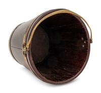 A George III Brass Mounted Mahogany Peat Bucket