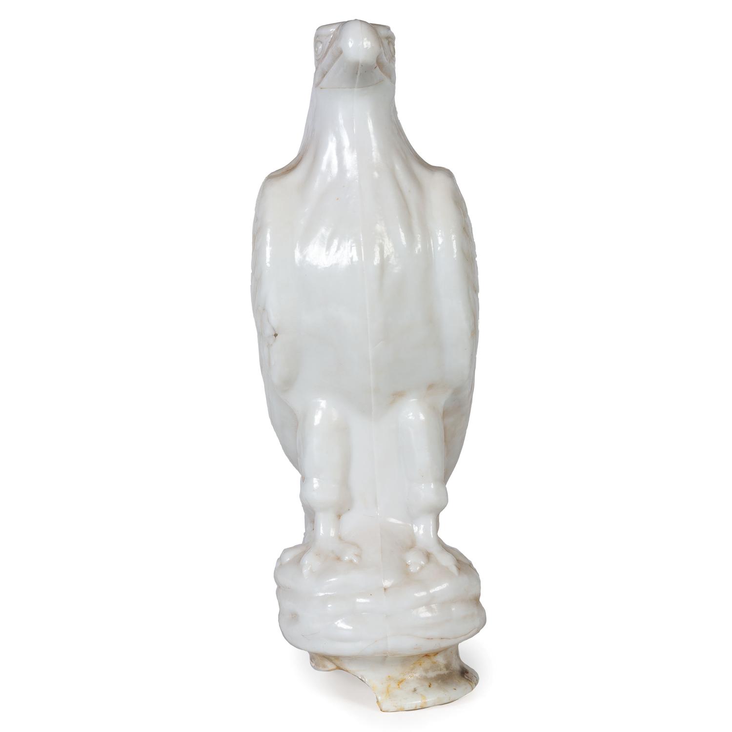A White Eagle Gasoline Molded Glass Pump Globe