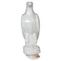 A White Eagle Gasoline Molded Glass Pump Globe