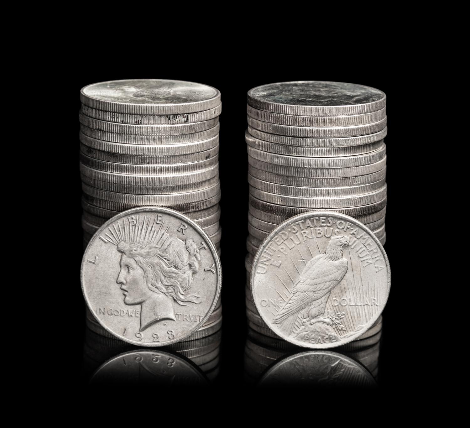 Fifty Peace $1 Coins