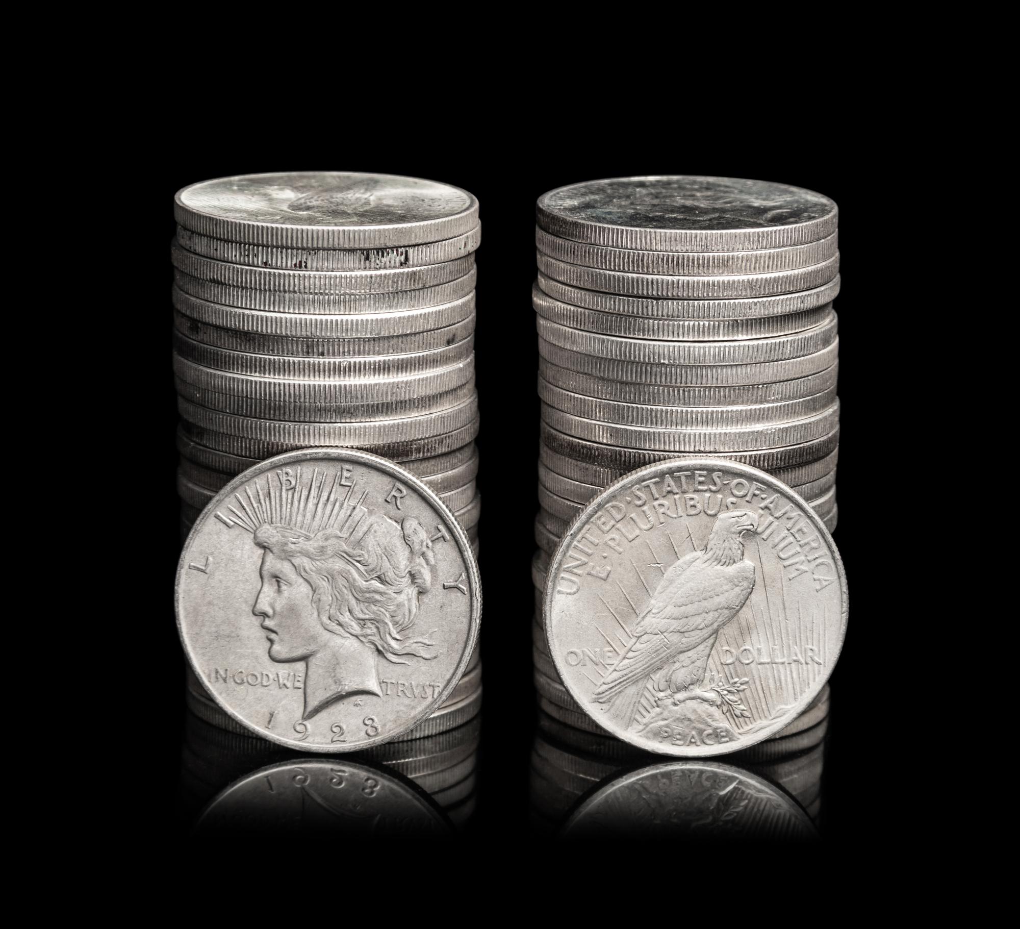 Fifty Peace $1 Coins
