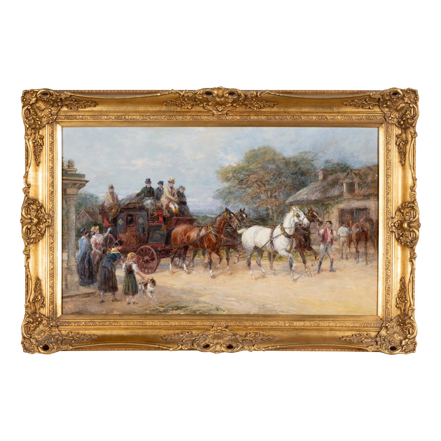 Heywood Hardy (British, 1843-1933) — The Bath to London Coach