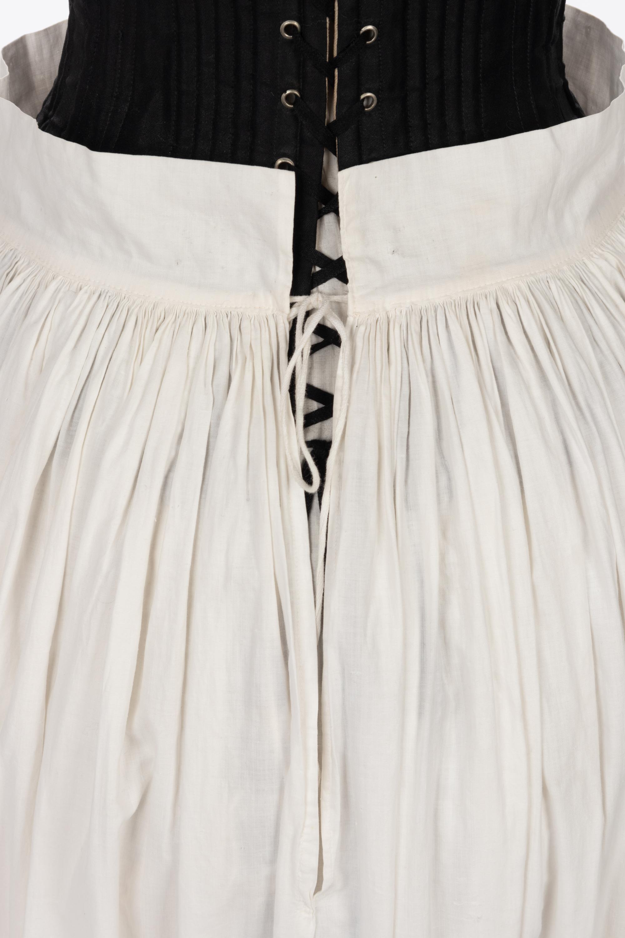 Collection of Five Cotton Pairs of Drawers and Three Petticoats, 1870-1900s