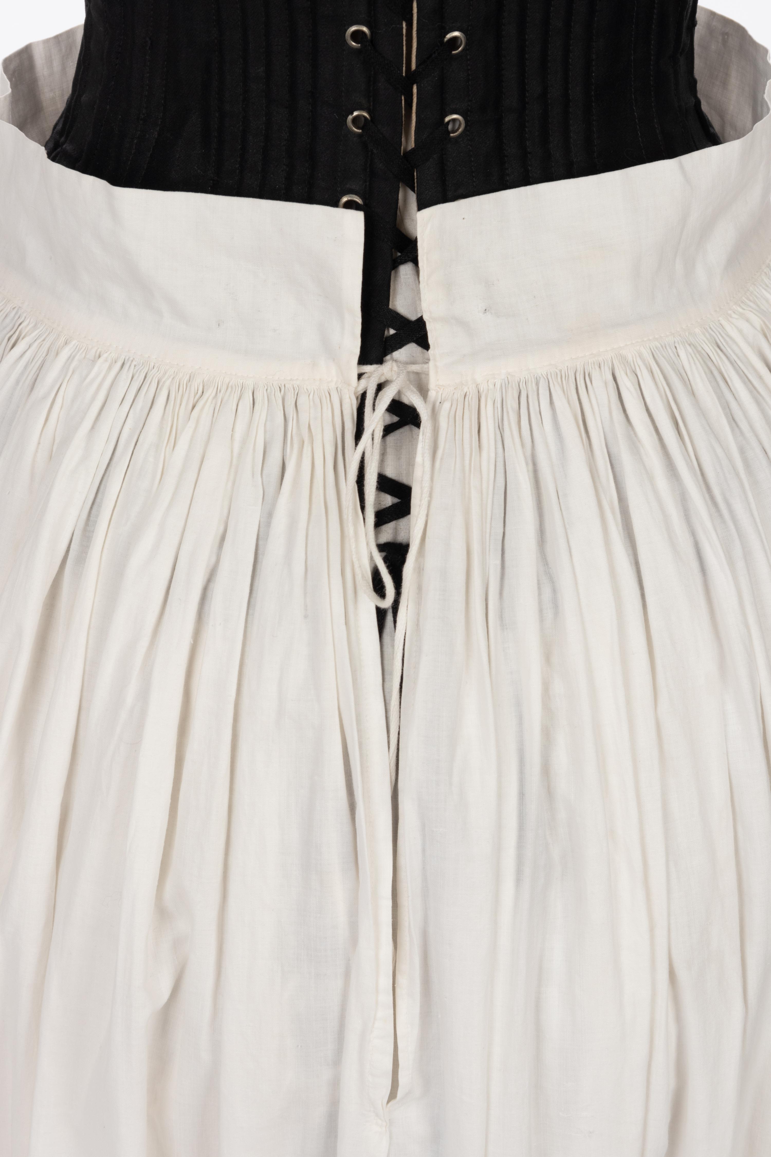 Collection of Five Cotton Pairs of Drawers and Three Petticoats, 1870-1900s
