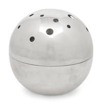 A Christofle Gallia Mars Silver-Plate Spherical Flower Vase