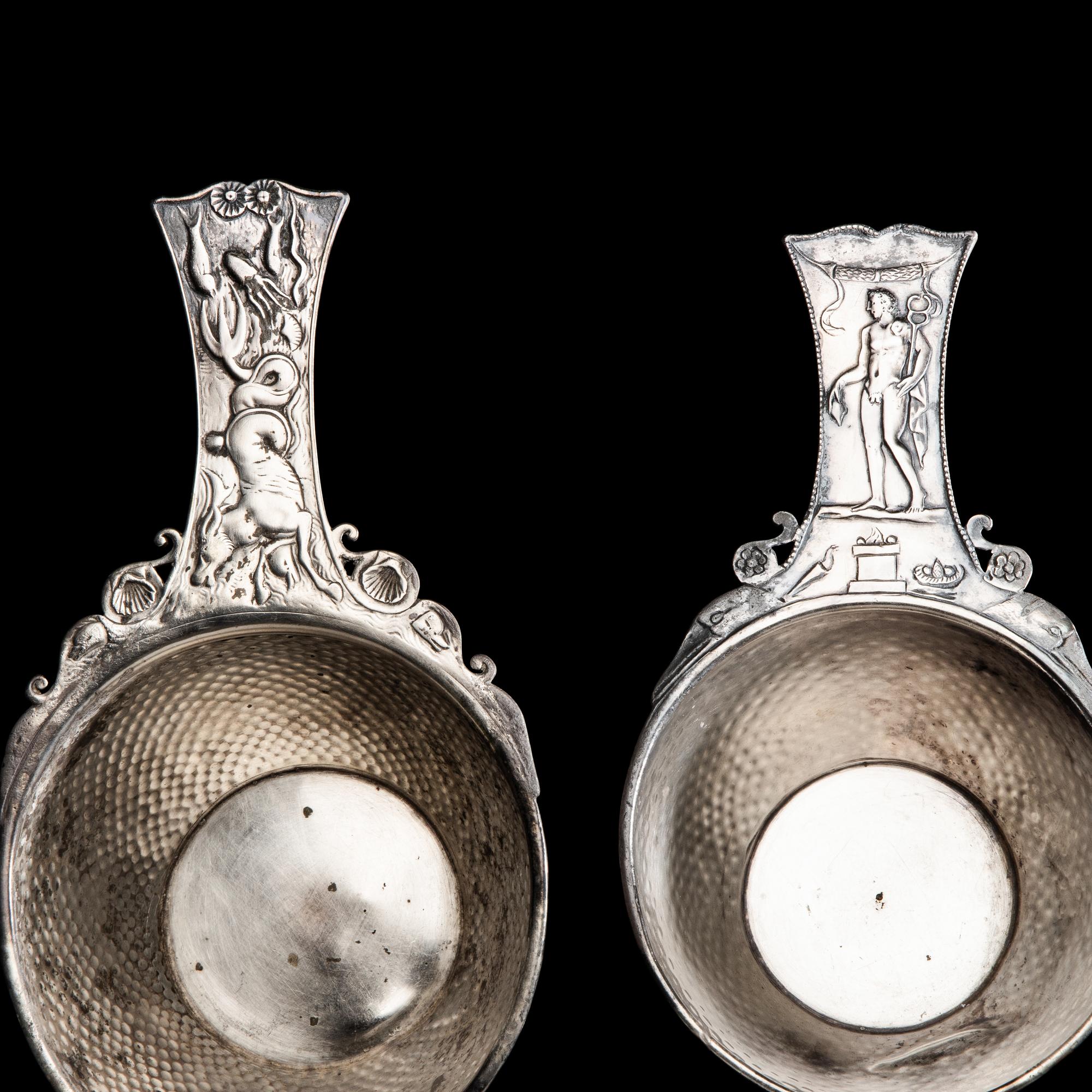 A Pair of Roman Silver Trullae