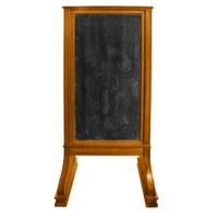 A Double-Sided Oak Sign 33.5" W x 25" D x 68.5" H — United States, Early 20th Century