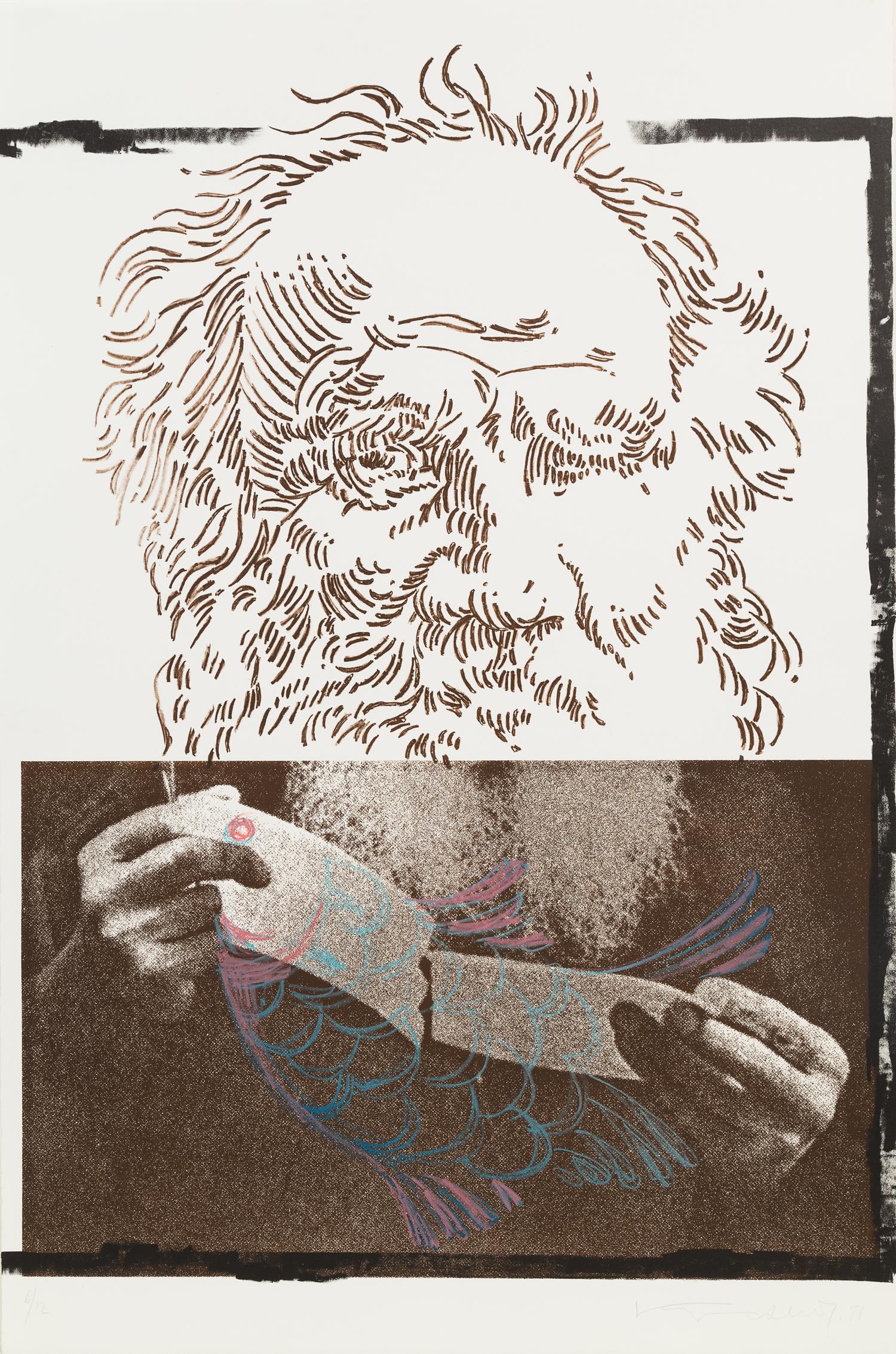 Komar and Melamid, (Russian, 20th Century), 6 prints from Peace I, 1986