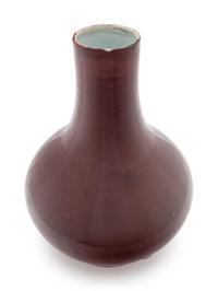 A Sang-de-Boeuf Glazed Porcelain Vase, Tianqiuping