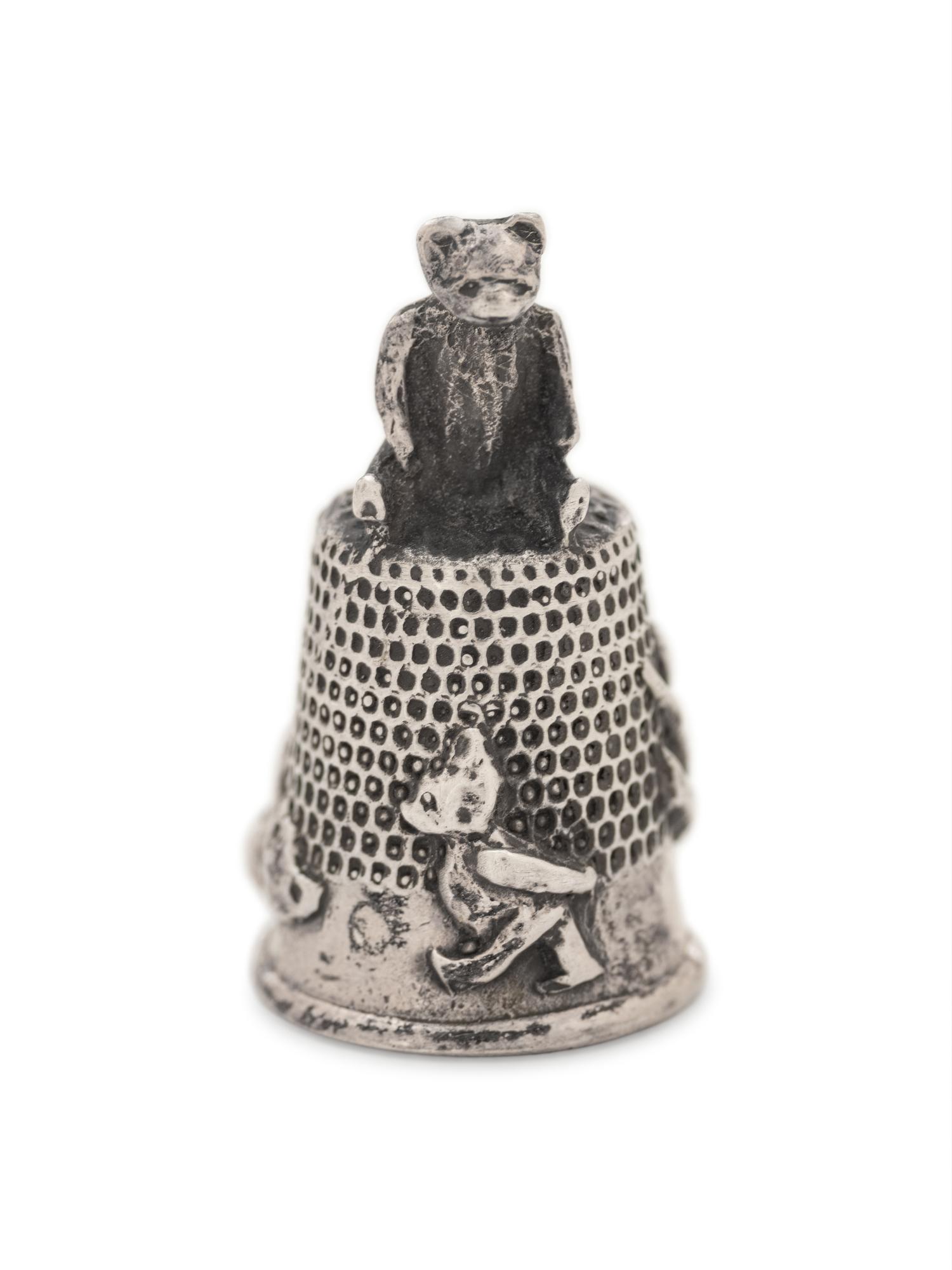 A Collection of Silver, Silver-Plate and Brass Thimbles