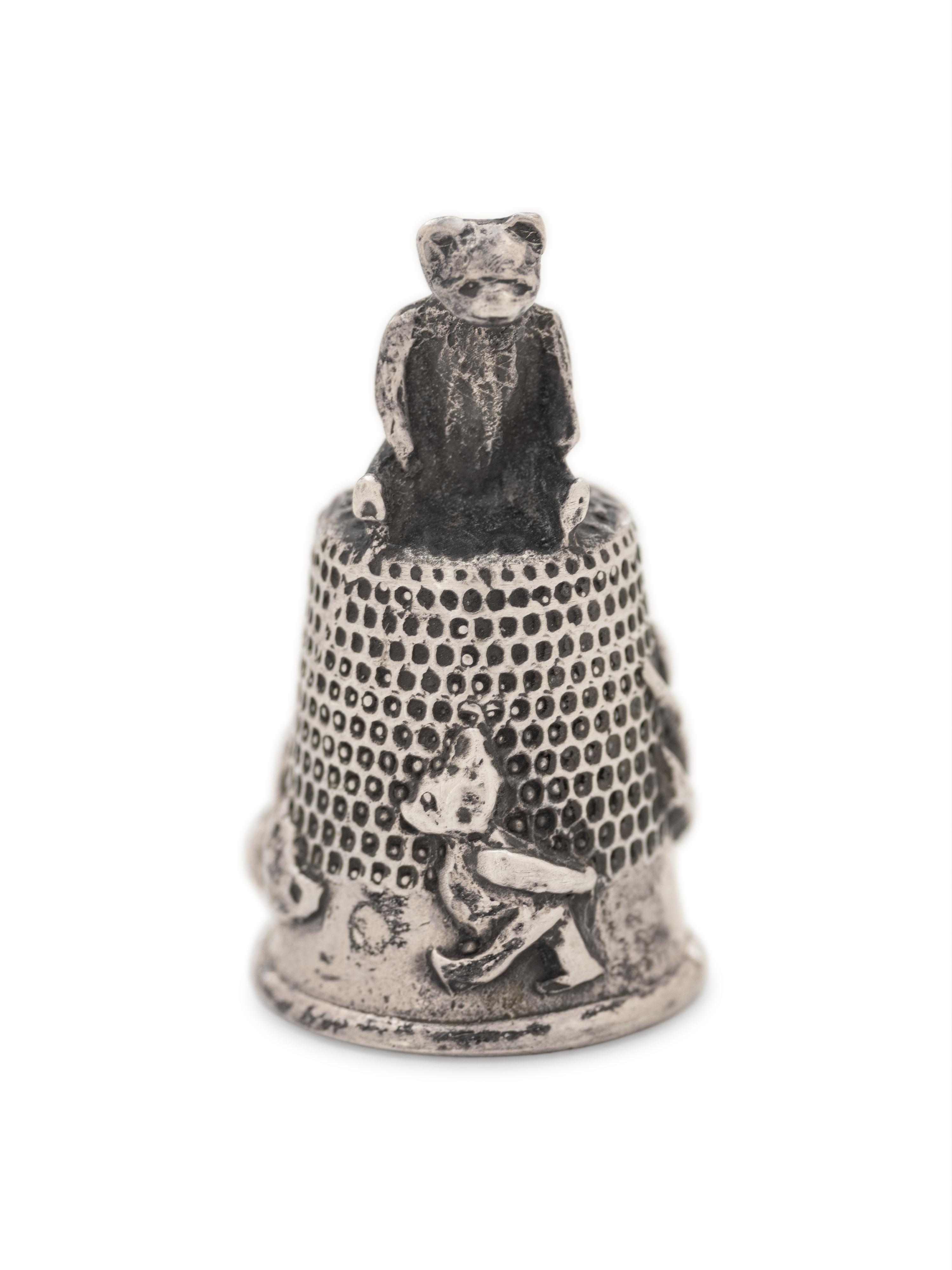 A Collection of Silver, Silver-Plate and Brass Thimbles