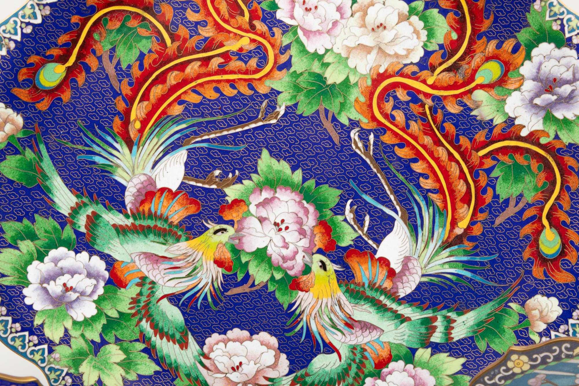 Eight Japanese Cloisonné Chargers