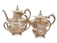 An American Silver Four Piece Tea and Coffee Service — Reed & Barton, Taunton, MA, 20th Century