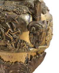 A Pair of Neoclassical Brass Ewers