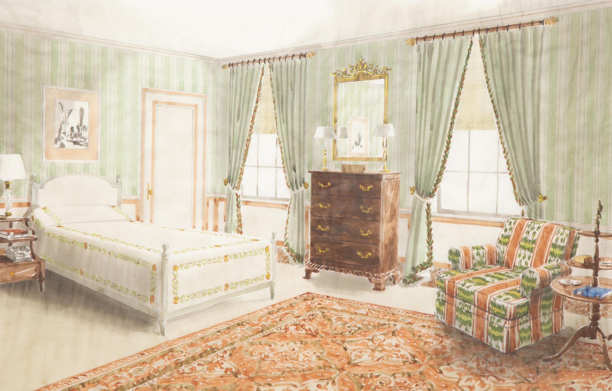 Residence of M/M Henry Ford II Studies (a group of three works)