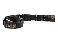 Navajo Sterling Silver Storyteller Concha Belt, with 14K Gold Accents