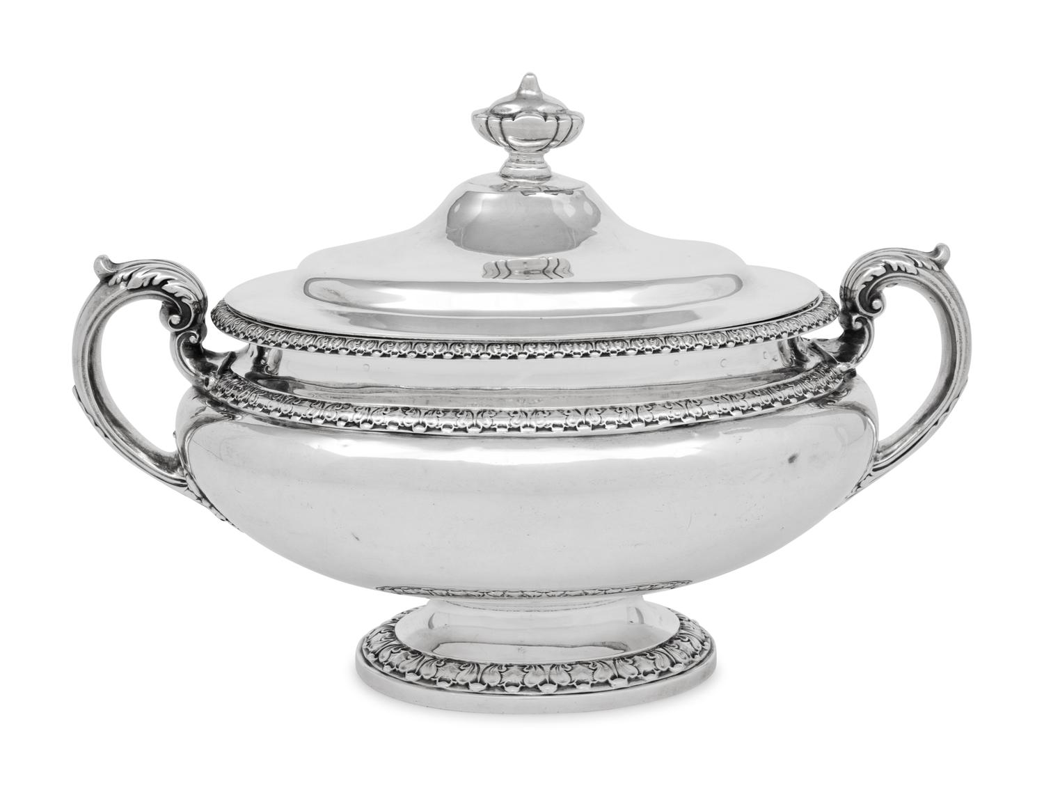 An American Silver Covered Tureen