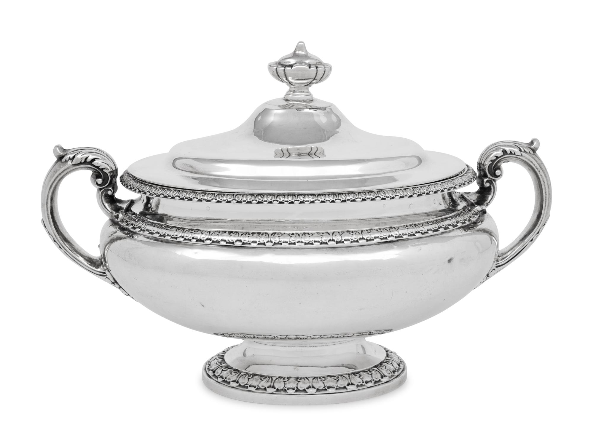 An American Silver Covered Tureen