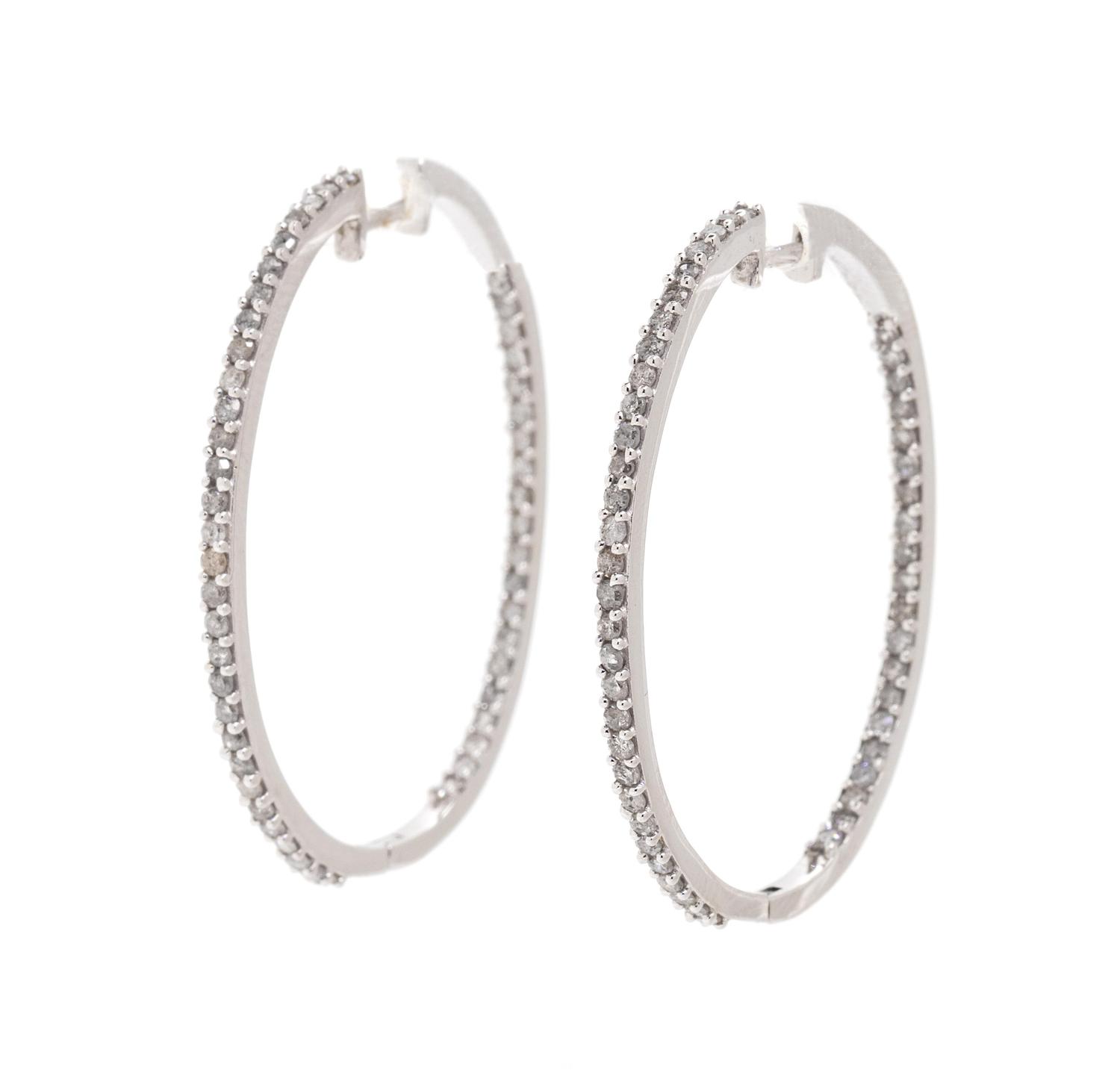 DIAMOND HOOP EARRINGS