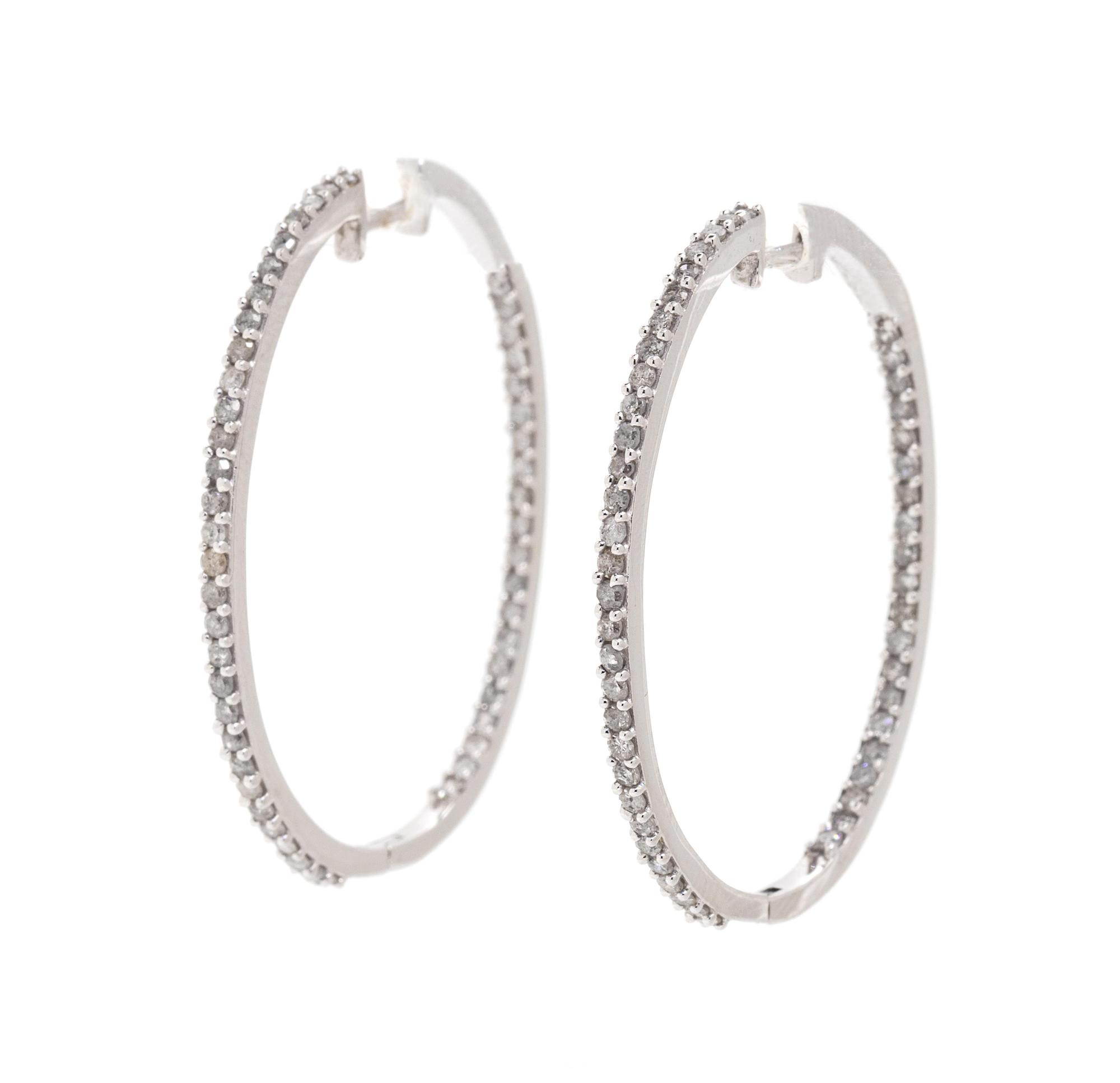 DIAMOND HOOP EARRINGS