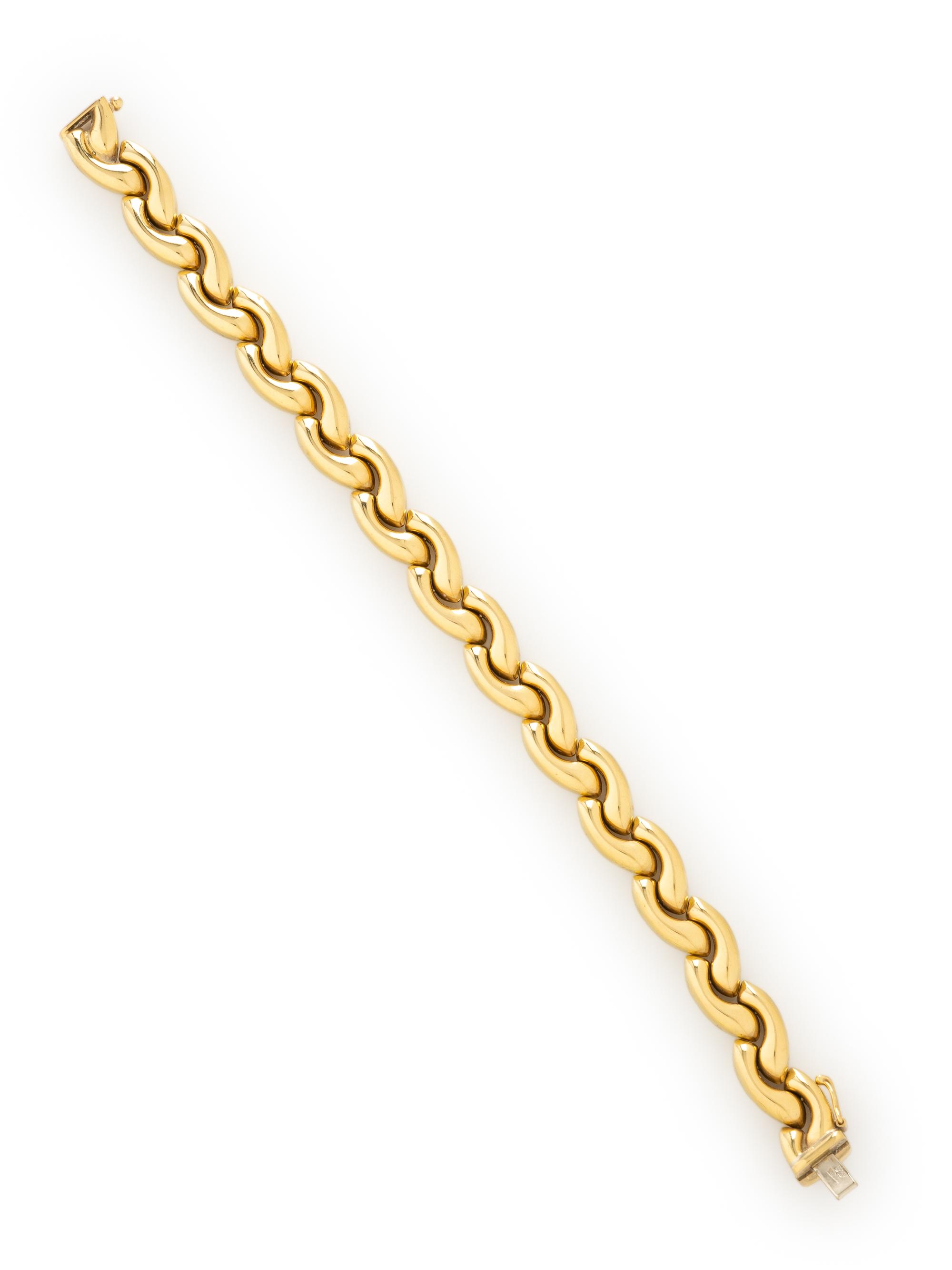 YELLOW GOLD LINK BRACELET