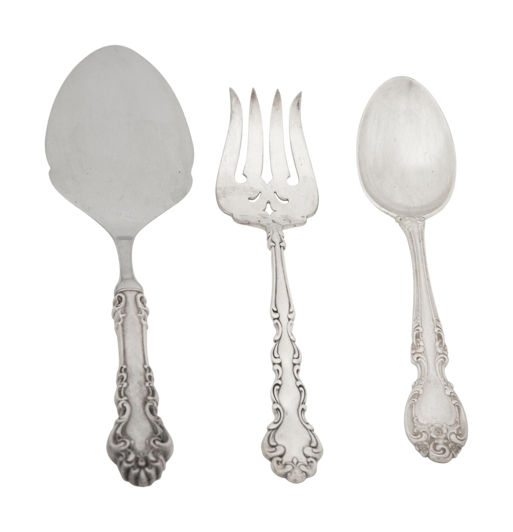 An American Silver Flatware Service