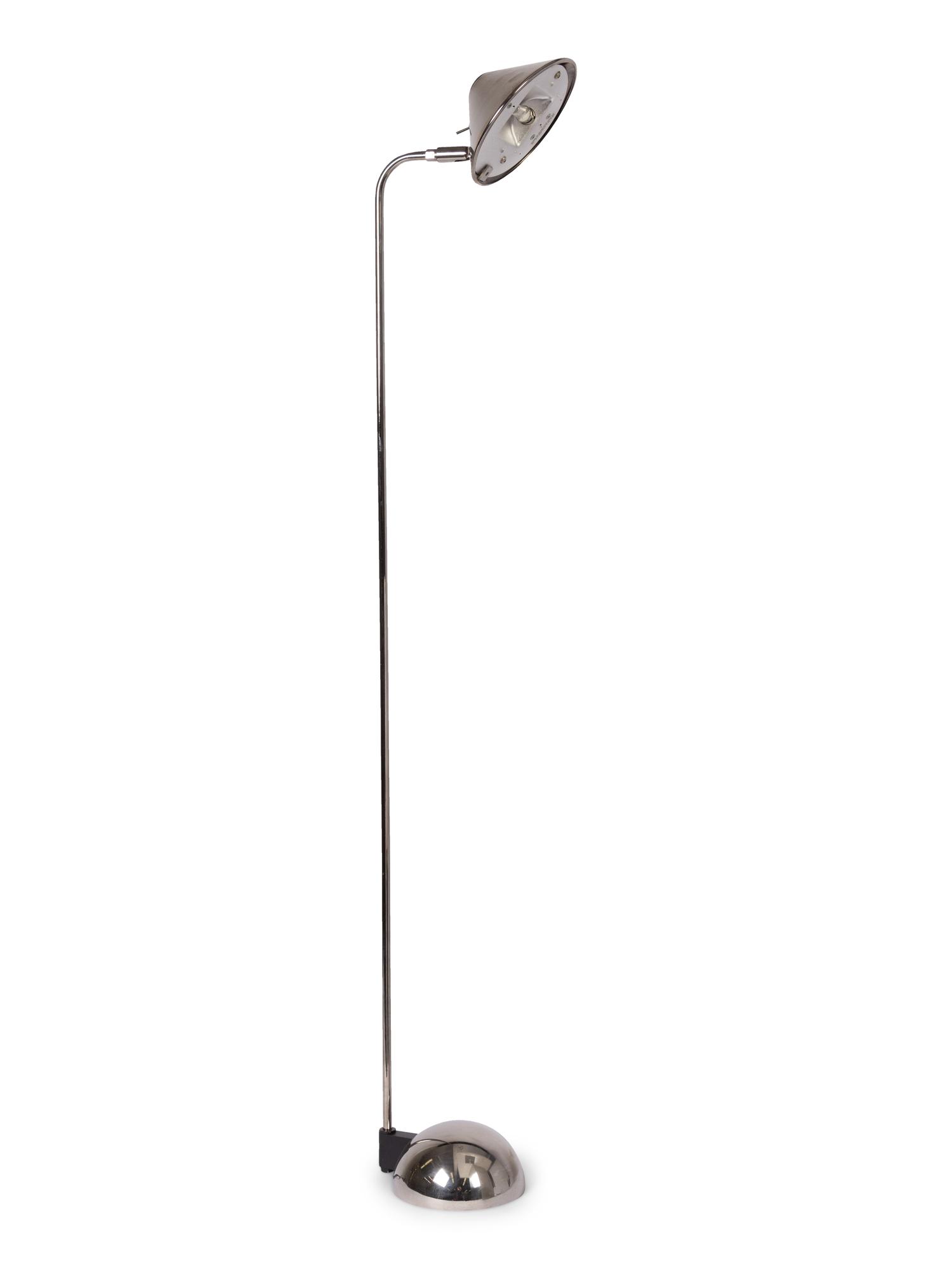 Three Modern Stainless Steel Lamps