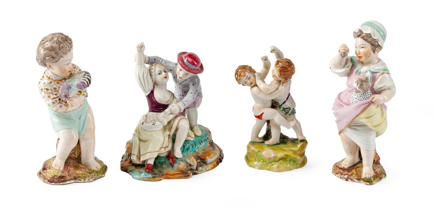 Four German Porcelain Figures