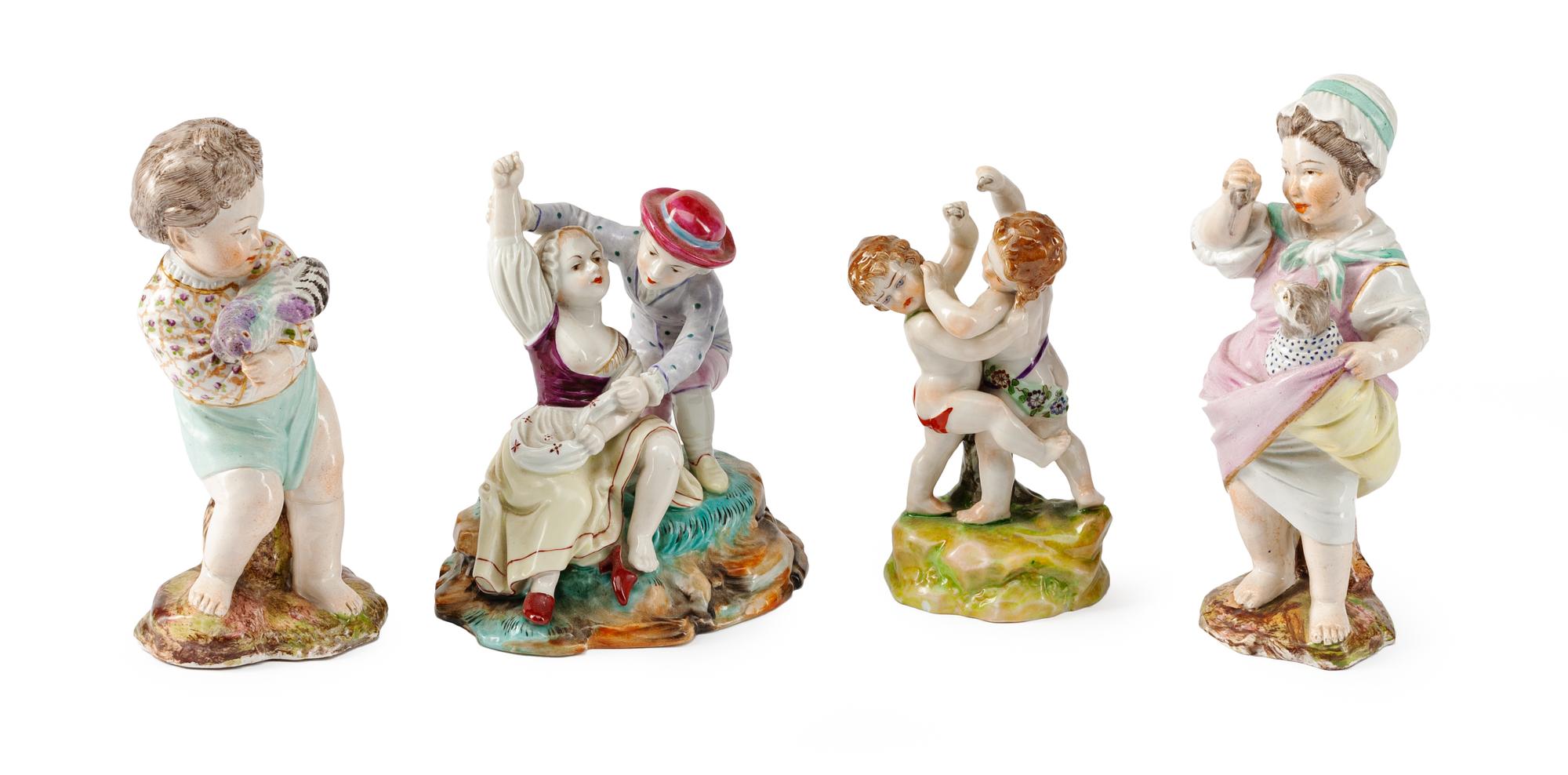 Four German Porcelain Figures