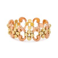 RETRO, BICOLOR GOLD BRACELET
