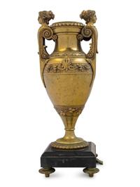 A Neoclassical Style Gilt Bronze Urn