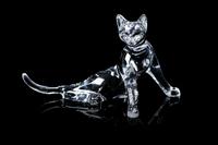 A Steuben Cat Height 4 5/8 inches.