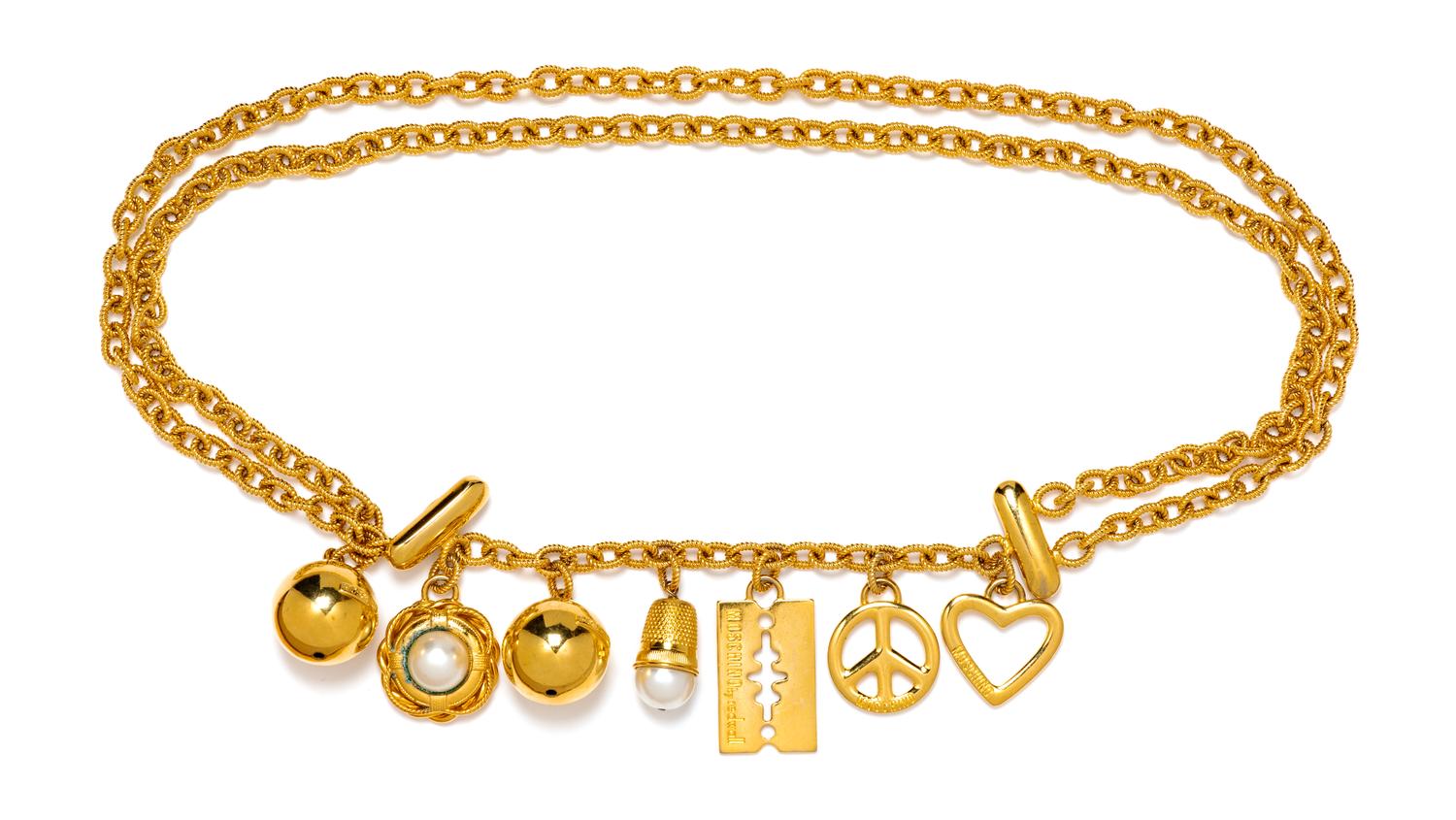 Moschino Charm Chain Belt, 1980-90s