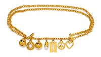 Moschino Charm Chain Belt, 1980-90s