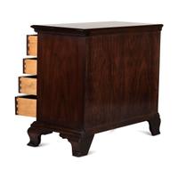 A Chippendale Style Shell-and-Block Carved Mahogany Chest of Drawers