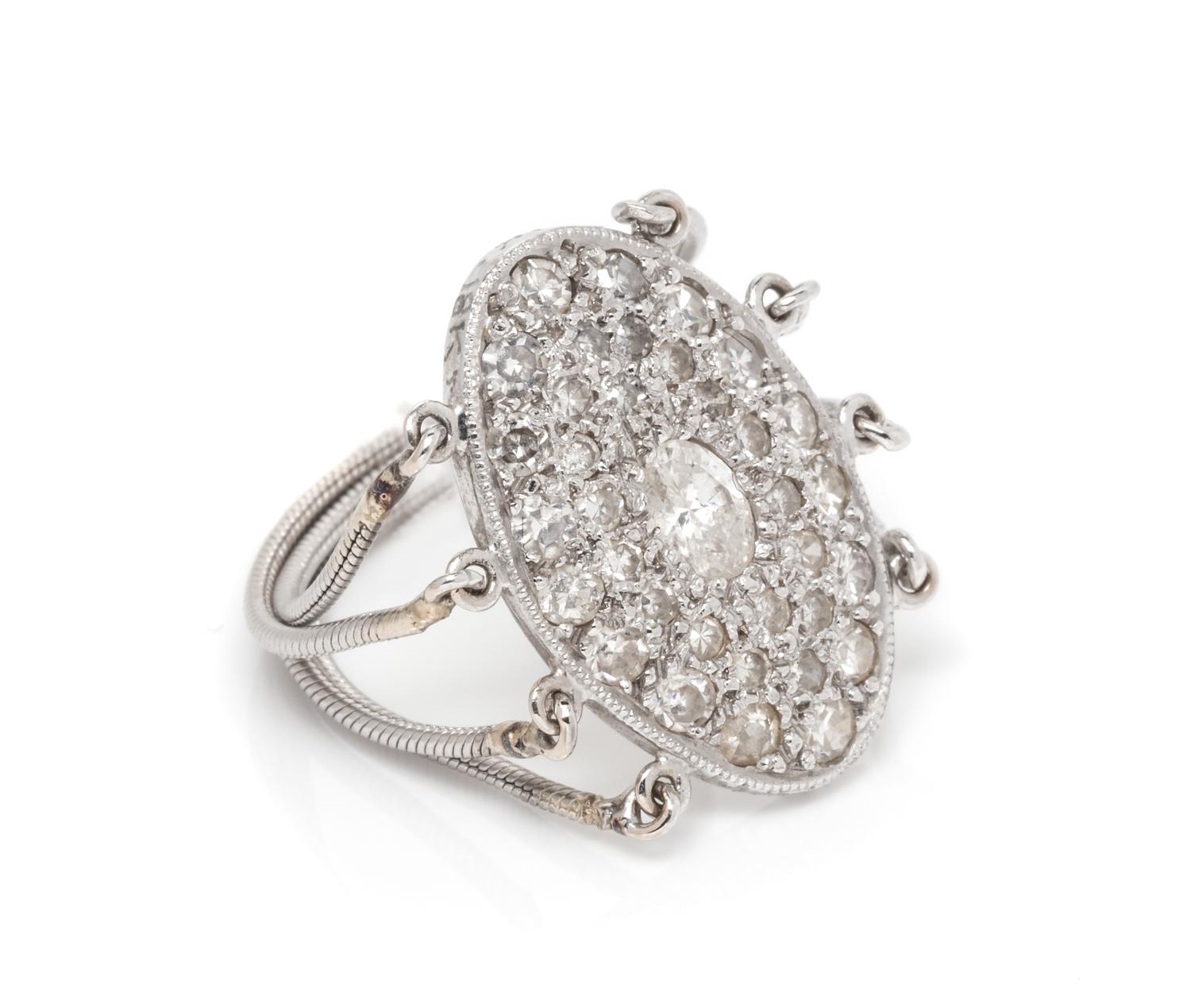 An 18 Karat Gold and Diamond Ring, Moritz Glik,